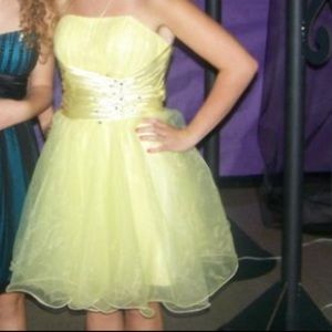 Yellow formal dress